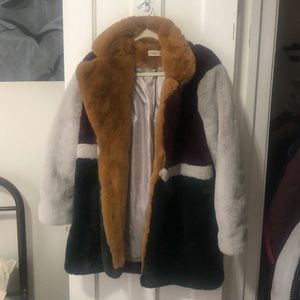 Faux fur coat